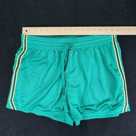 Lot 2 Pairs Nike Shorts Women Large Green Maroon Mesh Athletic Running Gym - Picture 5 of 14